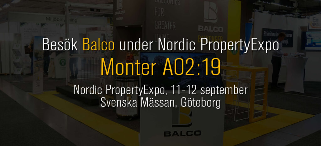 Möt Balco på Nordic PropertExpo 2018