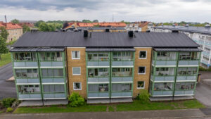 Nya inglasade balkonger hos Brf Notarien