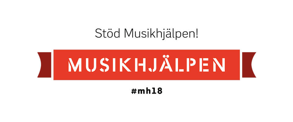 Balco stödjer Musikhjälpen 2018