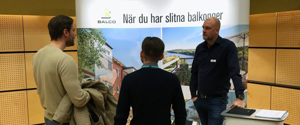 Besök Balco under mässan Tak och Fasad i Stockholm